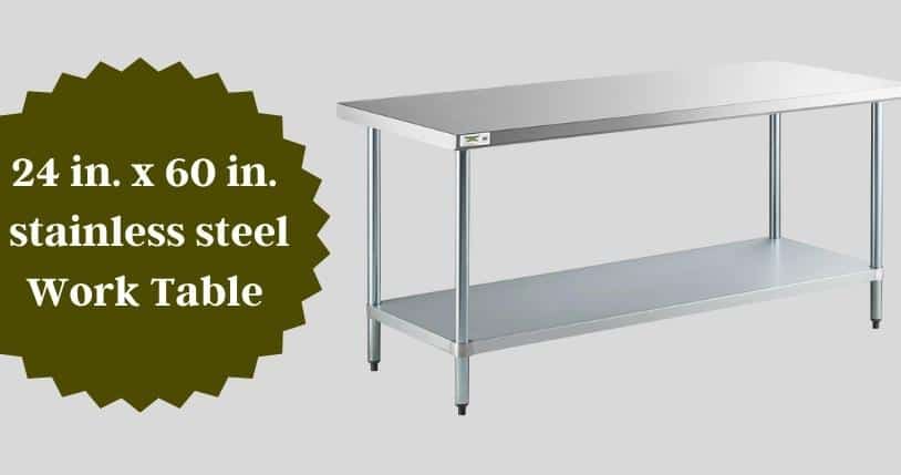 Best 24 in. x 60 in. stainless steel work table
