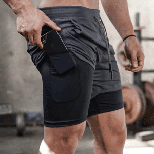 Quick-Dry Gym Sports Shorts for Workout Training, Fitness