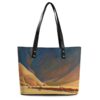 Top-Handle Desert Print PU Leather Shoulder Bag Tote Bag