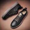 Anti-Skid Leather Casual Shoes Fashionable Running Sneakers