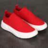 Red Casual Summer Tide Design Breathable Mesh Shoes