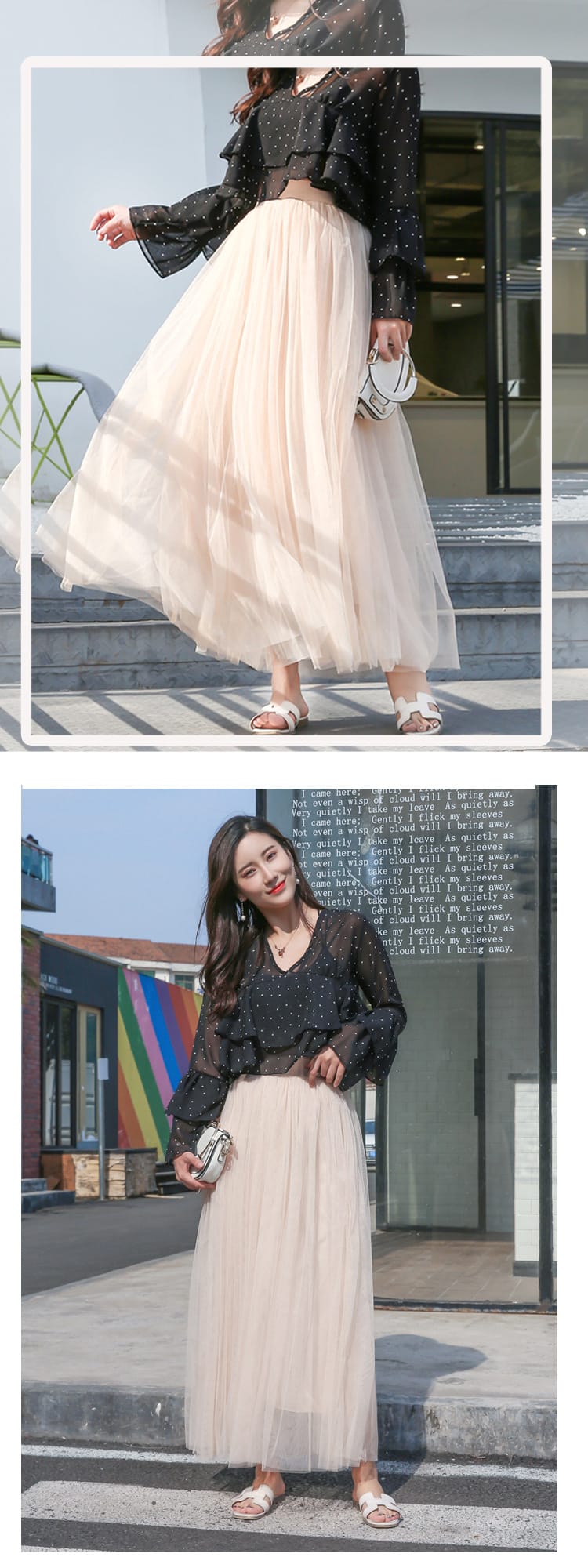 3 Layers A-line Pleated Mesh Skirt Long Bride Tutu Skirts Female Jupe Longue