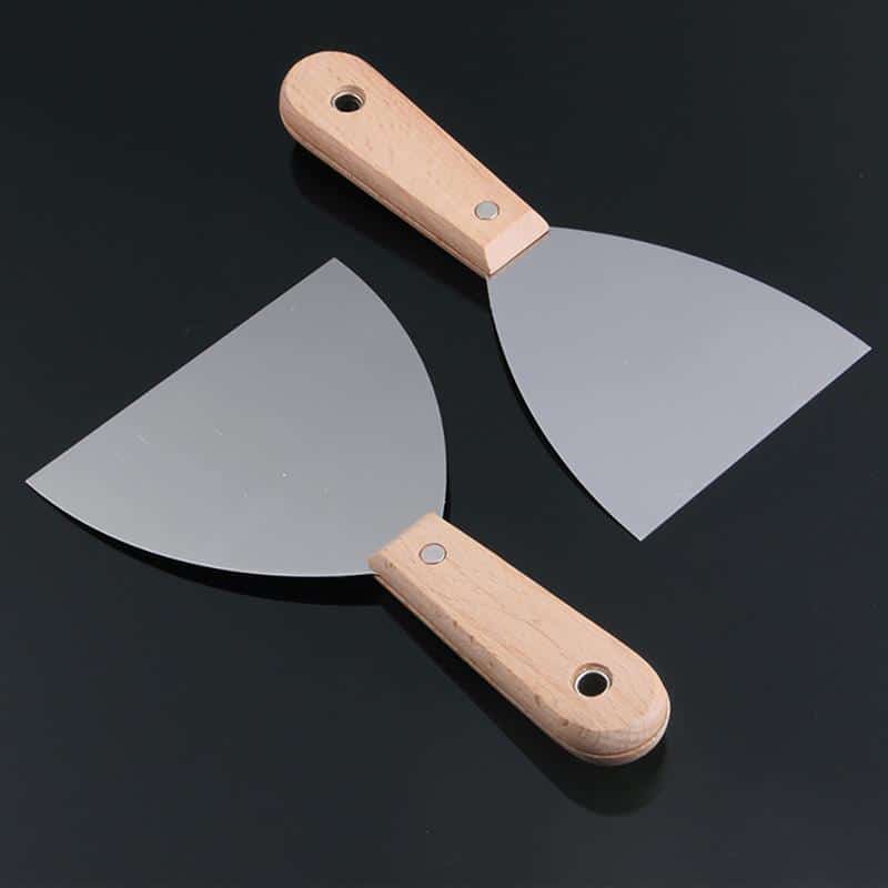 Stainless Steel & Wooden Handle Cooking Spatula Kitchen Tool
