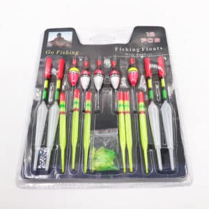 15Pcs Sea Fishing Floats Set with Attachment Rubbers