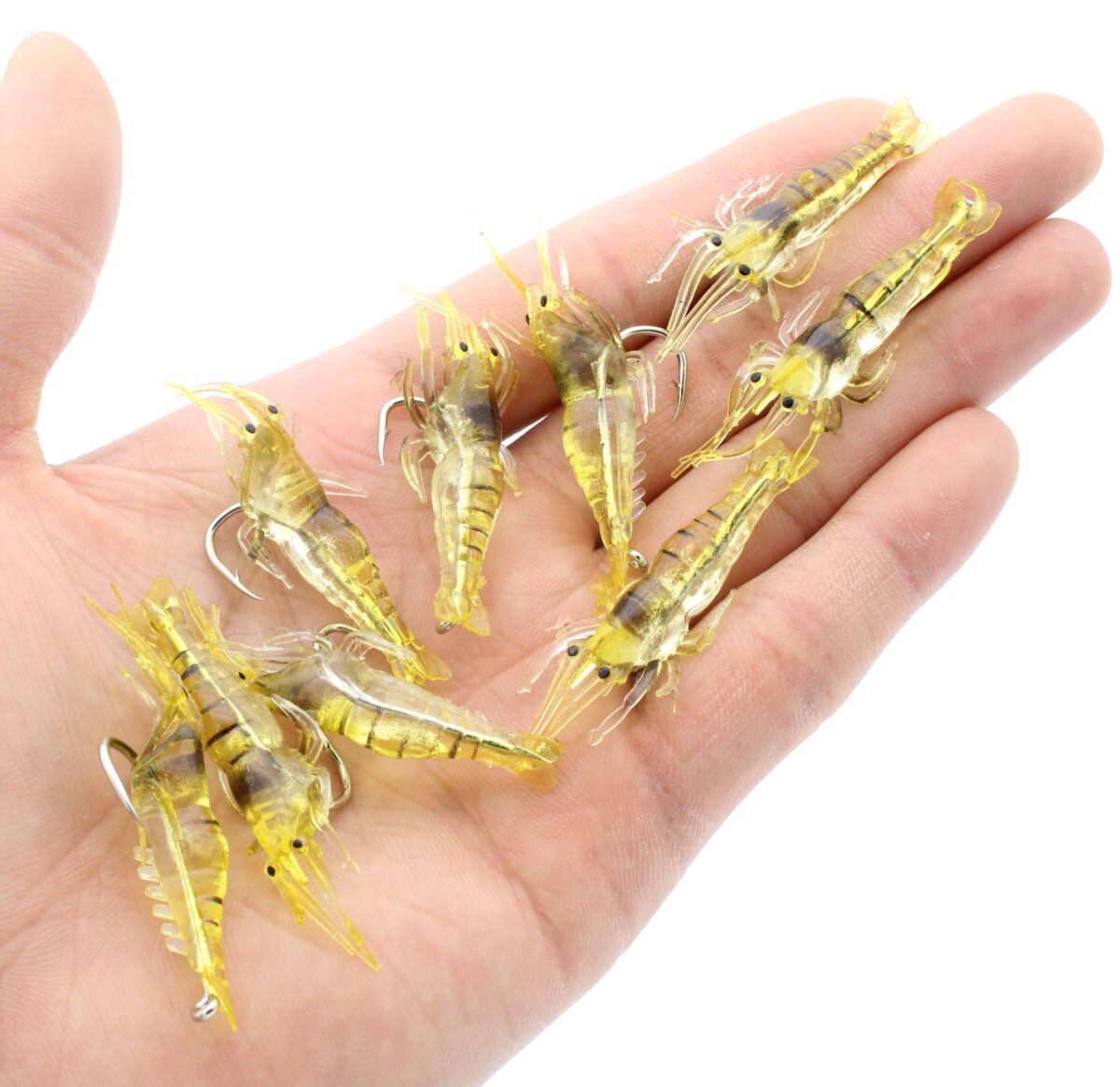 10PCS Artificial Soft Shrimp Lure Worm Fishing Bait