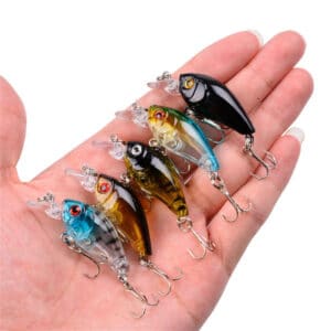 1pc 4.5cm Top Water Mini Bionic Crank Hard Bait Fishing Lure