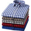 2022-new-plaid-shirts-for-mens-long-sleeve-cotton-casual-dress-shirts-man-chest-pocket-regular