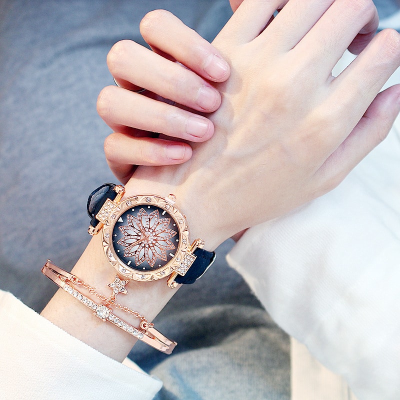 2pcs-women-watches-set-starry-sky-ladies-bracelet-watch-casual-leather-sports-quartz-watches-no-box-4