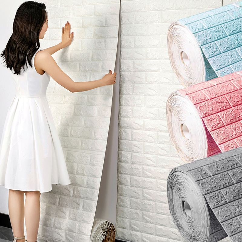 3d-self-adhesive-wallpaper-70cm-1m-continuous-waterproof-brick-wall-stickers-living-room-bedroom-children-s