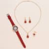 5pcs-set-watches-women-leather-band-ladies-watch-simple-casual-women-s-analog-wristwatch-bracelet-gift-1