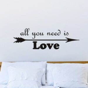 All-you-need-is-love-arrow-wall-stickers-bedroom-decor-removable-home-decoration-wall-decals-art