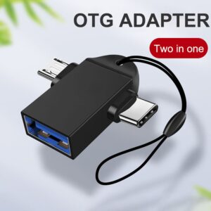 Aluminum-alloy-2-in-1-android-otg-adapter-mobile-phone-adapter-usb-connector-multi-function-type