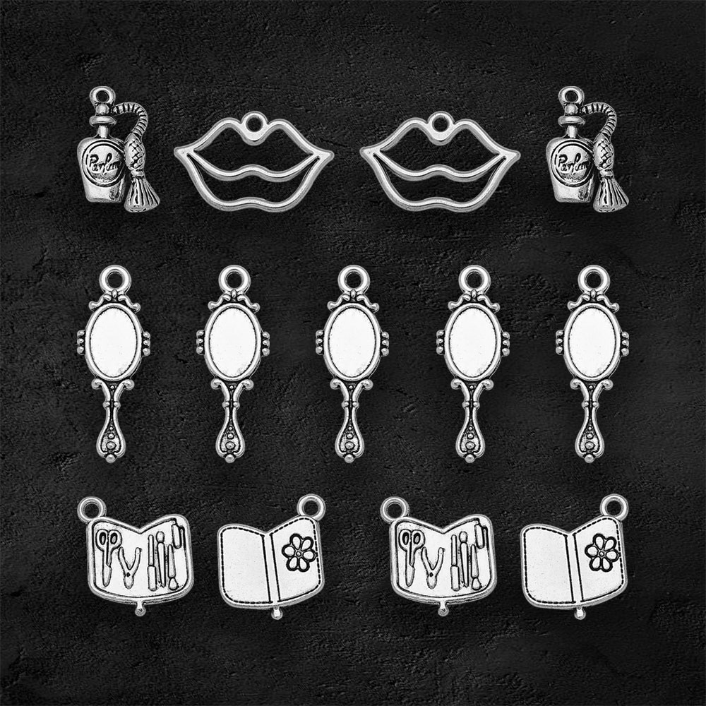 Antique-silver-plated-makeup-mirror-charms-perfume-beauty-hollow-lips-tool-box-pendants-for-diy-bangles-1