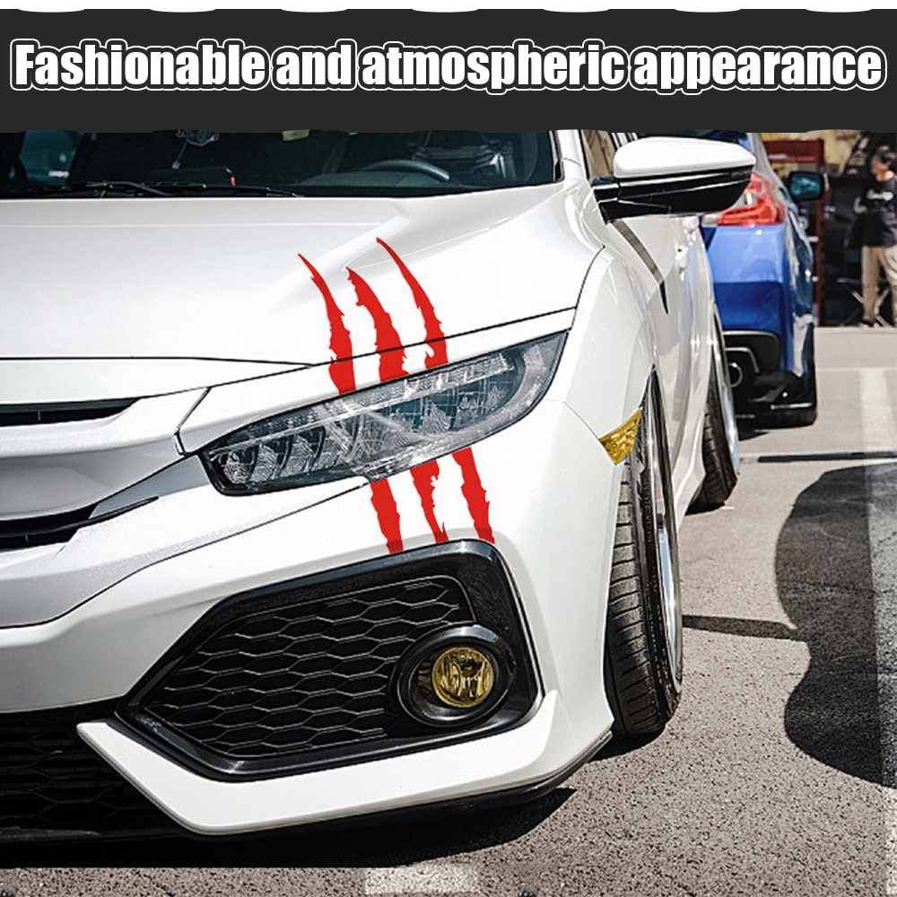 Auto-car-sticker-reflective-monster-claw-scratch-stripe-marks-headlight-decal-car-stickers-40cmx12cm-car-accessories-1