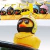 Car-styling-cool-glasses-duck-car-ornament-creative-decoration-car-dashboard-toys-with-helmet-and-chain-1
