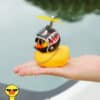 Car-styling-cool-glasses-duck-car-ornament-creative-decoration-car-dashboard-toys-with-helmet-and-chain-5
