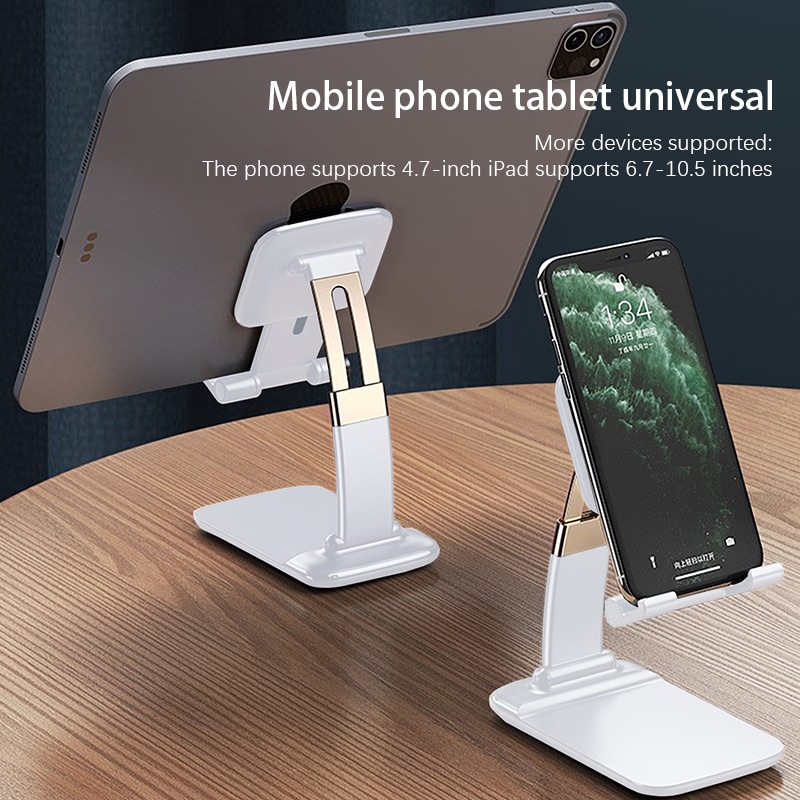 Creative-lazy-desktop-bedside-phone-holder-portable-multifunctional-folding-telescopic-live-aluminum-alloy-phone-holder