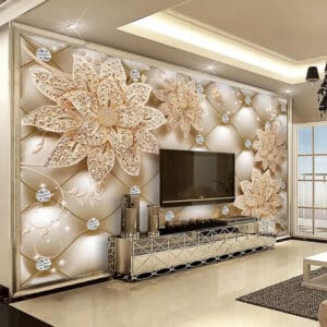 Custom-3d-photo-wallpaper-diamond-flower-jewelry-murals-european-style-living-room-sofa-tv-background-wall