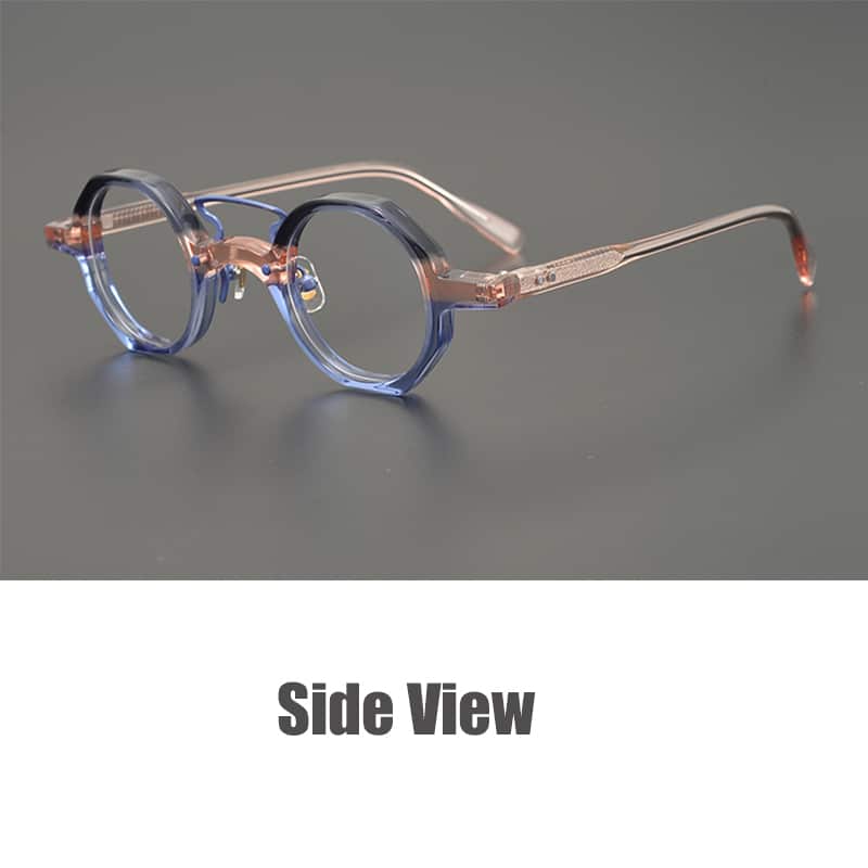 Designer-hand-made-color-matching-small-frame-suitable-for-female-and-children-retro-fashion-myopia-glasses-3