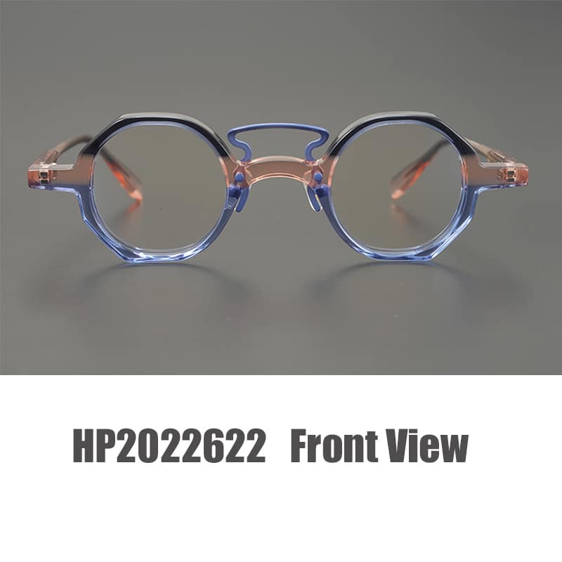 Designer-hand-made-color-matching-small-frame-suitable-for-female-and-children-retro-fashion-myopia-glasses