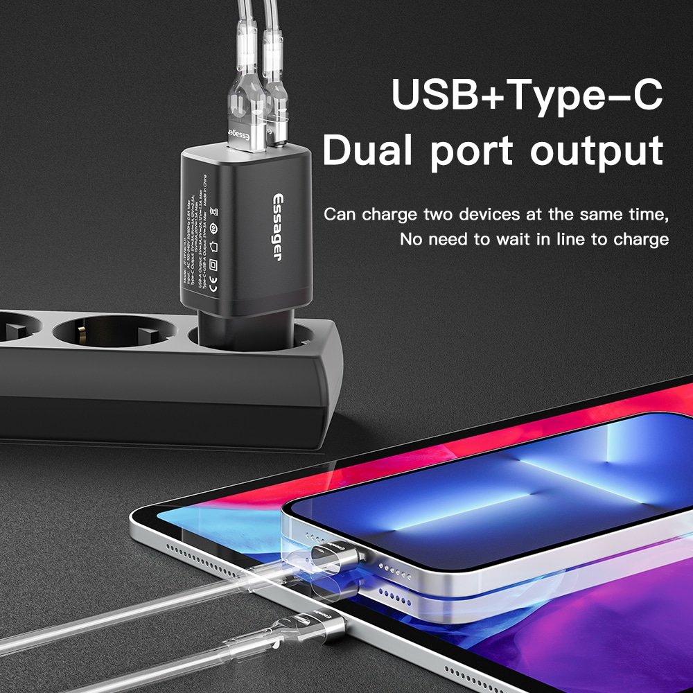 Essager-30w-charger-support-type-c-pd-qc3-0-fast-charging-usb-port-portable-phone-charger-1
