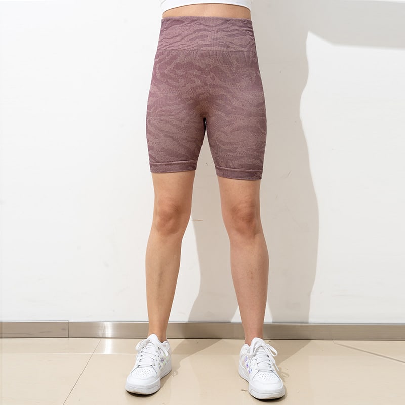 Europe-and-america-seamless-camouflage-yoga-shorts-hip-lifting-tights-female-peach-hip-fitness-shorts-2