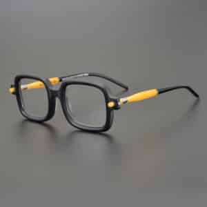 European-american-niche-personality-thick-rim-glasses-frame-with-myopia-anti-blue-color-changing-flat-mirror