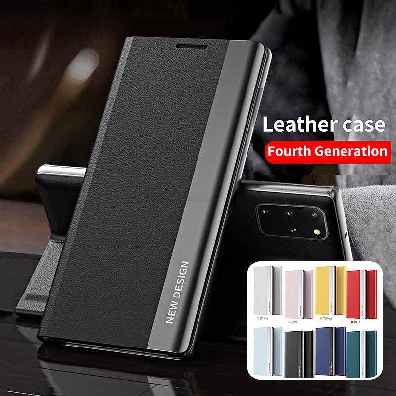 For-xiaomi-redmi-10c-case-luxury-view-leather-smart-mirror-magnetic-flip-stand-phone-case-for-5