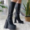 Gogd-brand-high-heel-women-boots-2022-fashion-thick-platform-knee-high-ladies-boots-zipper-quality-4