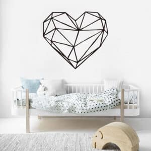Geometric-heart-wall-stickers-home-decoration-accessories-new-year-gifts-vinyl-wall-decals-for-walls