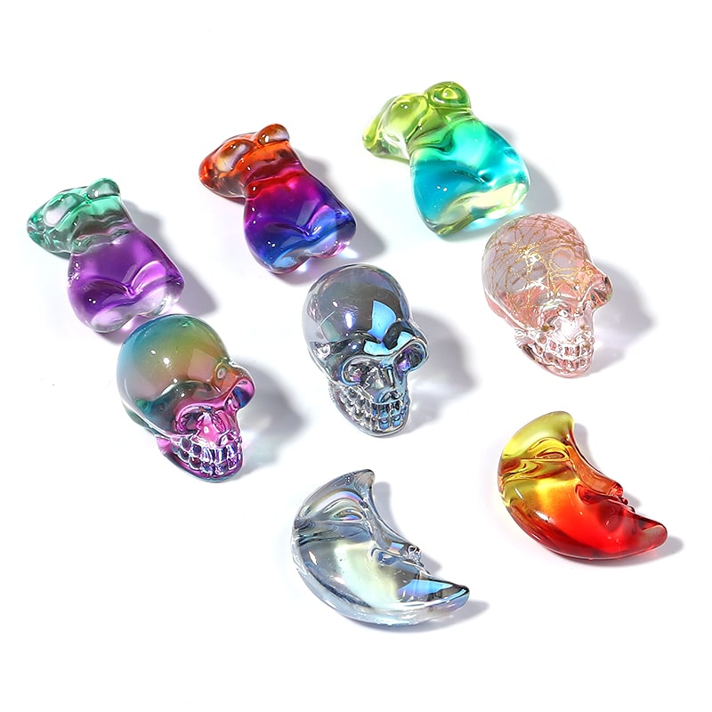Glass-lampwork-colored-glaze-skull-beads-pendant-accessories-for-jewelry-making-necklace-bracelet-diy-wholesale-no-4