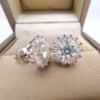 0.5CT 5MM D Moissanite Earrings Jewelry for Wedding & Party