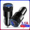 New-3-1a-usb-pd-metal-car-charger-one-tow-two-type-c-aluminum-alloy-gun