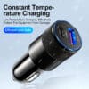 New-3-1a-usb-pd-metal-car-charger-one-tow-two-type-c-aluminum-alloy-gun-3