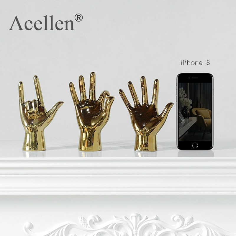 Nordic-gold-plated-creative-finger-arrangement-home-decor-modern-resin-miniature-figurines-home-decoration-accessories-desk-3