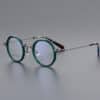 Personality-niche-small-face-round-frame-green-gray-black-color-with-anti-blue-light-myopia-glasses-2