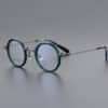 Personality-niche-small-face-round-frame-green-gray-black-color-with-anti-blue-light-myopia-glasses-2