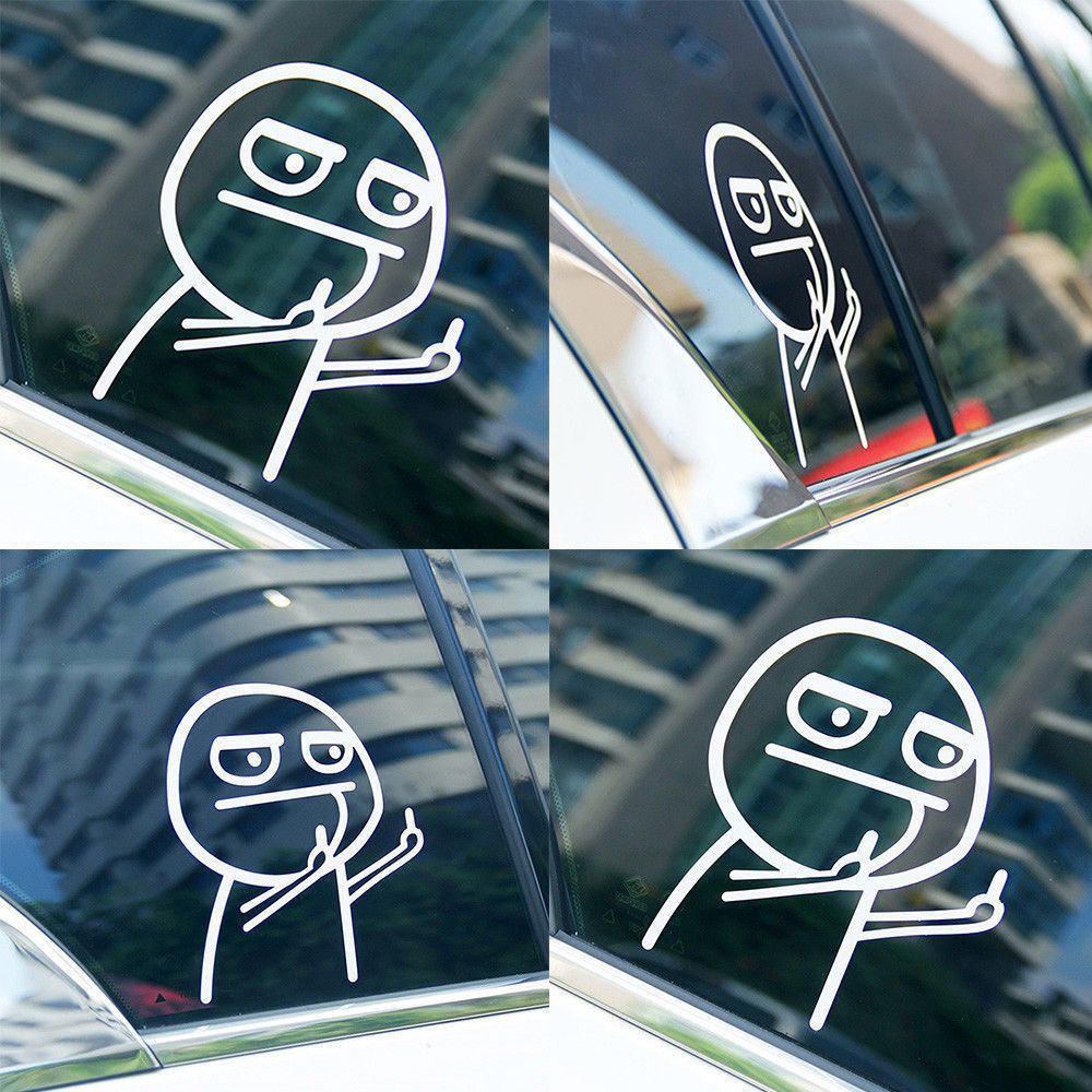 Sekinnew-1xcartoon-jdm-funny-middle-finger-reflective-vinyl-car-sticker-motorcycle-decal-styling-decoration-car-accessories-2
