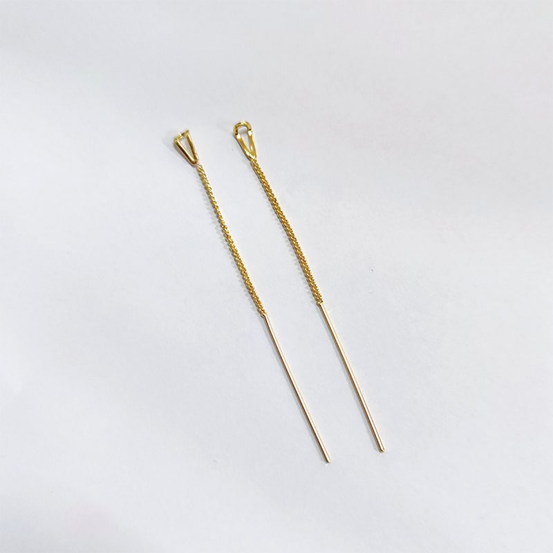 Simple-style-box-chain-tassel-drop-earrings-for-women-long-dangle-earring-piercing-line-accessories-thin-3
