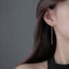 Simple-style-box-chain-tassel-drop-earrings-for-women-long-dangle-earring-piercing-line-accessories-thin-4