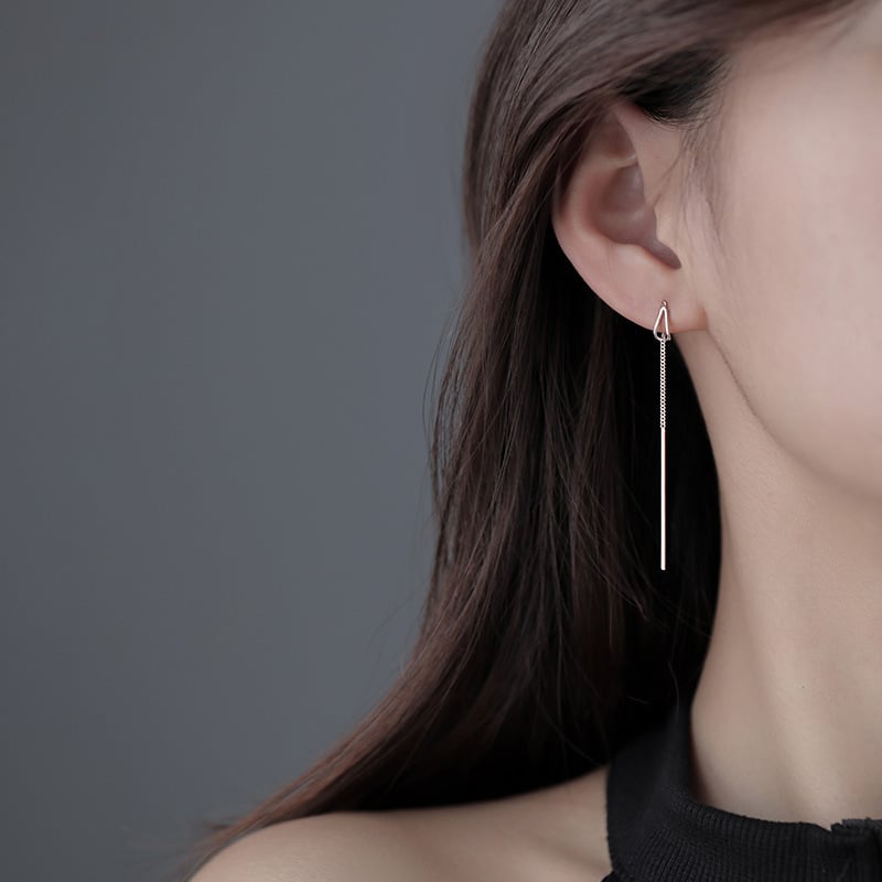 Simple-style-box-chain-tassel-drop-earrings-for-women-long-dangle-earring-piercing-line-accessories-thin-4