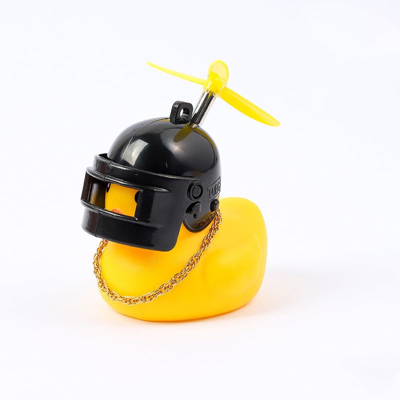 Small-yellow-duck-bicycle-bell-rubber-cute-bike-accessories-cool-glasses-airscrew-helmet-decoration-for-car-4