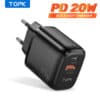 Topk-b210p-20w-quick-charge-3-0-usb-type-c-pd-charger-for-iphone-12-pro