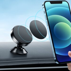 Universal-magnetic-car-phone-holder-stand-for-iphone-samsung-magnet-mount-round-car-holder-dashboard-mobile