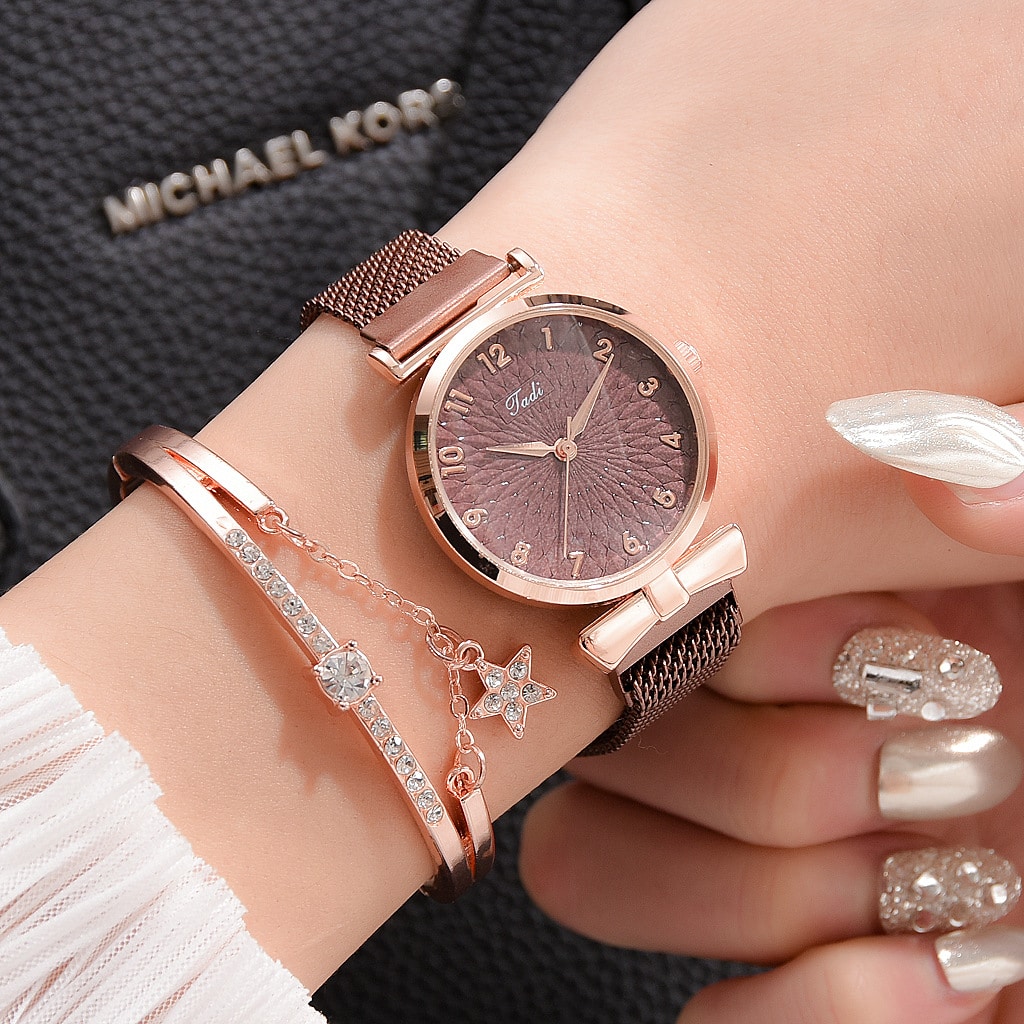 Women-bracelet-set-quartz-watches-for-women-rose-gold-magnetic-watch-ladies-pink-dial-wrist-watch-1