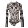 Womens-totem-print-bodysuits-long-sleeve-romper-bodysuit-stretch-leotard-tops-slim-trouser-femme-new-5