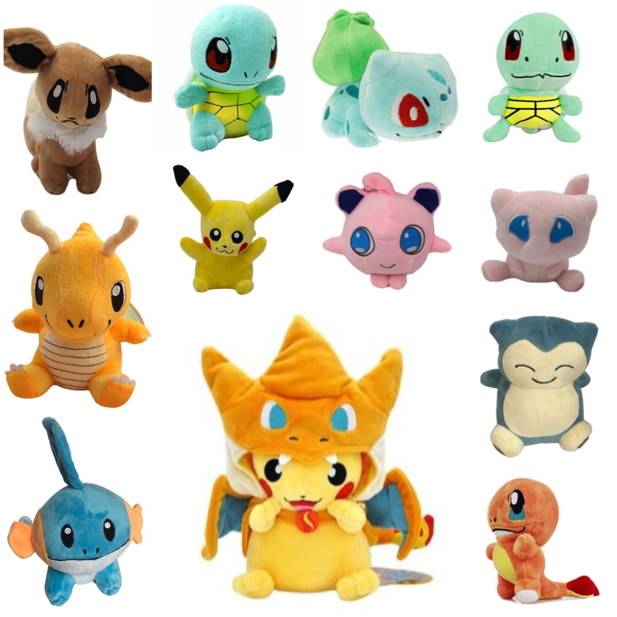 12 Styles Mixed Pokemon Plush Toy Set Ideal Gift for Kids