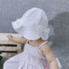 Lace Bowknot Baby Sun Hat Perfect Toddler Sunscreen Cap