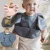 Nordic Style Angel Bibs with Cute Elephant Design