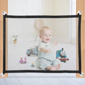 Portable Child Safety Protection Gate with Pet Isolation Net